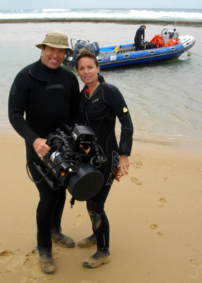 Adventures with Miss Scuba diving in South Africa