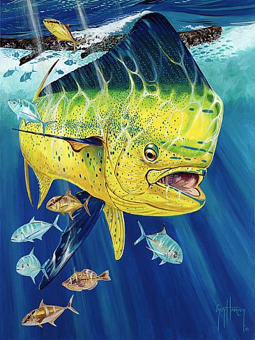 Guy Harvey underwater painter